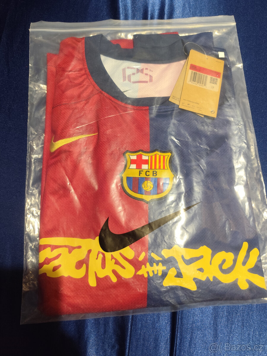 Dres Fc Barcelona Cactus Jack Travis Scott Nový s visačkami - 3