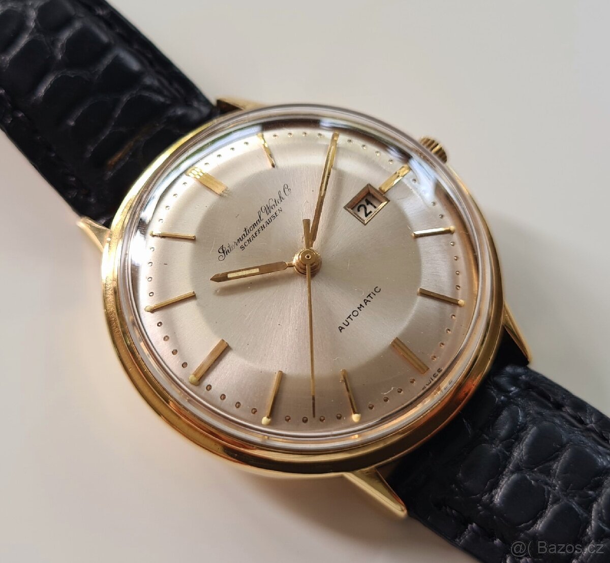 Pánské zlaté hodinky IWC Schaffhausen 18K - 3