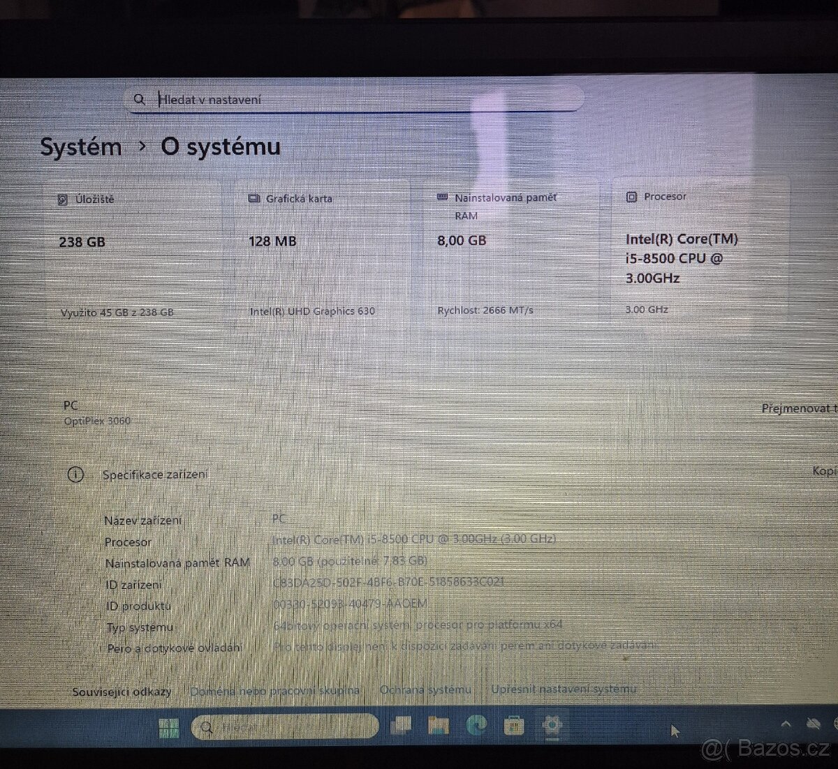 Počítač Dell i5-8500 / 8GB RAM / 256GB SSD / Win 11 Pro - 3