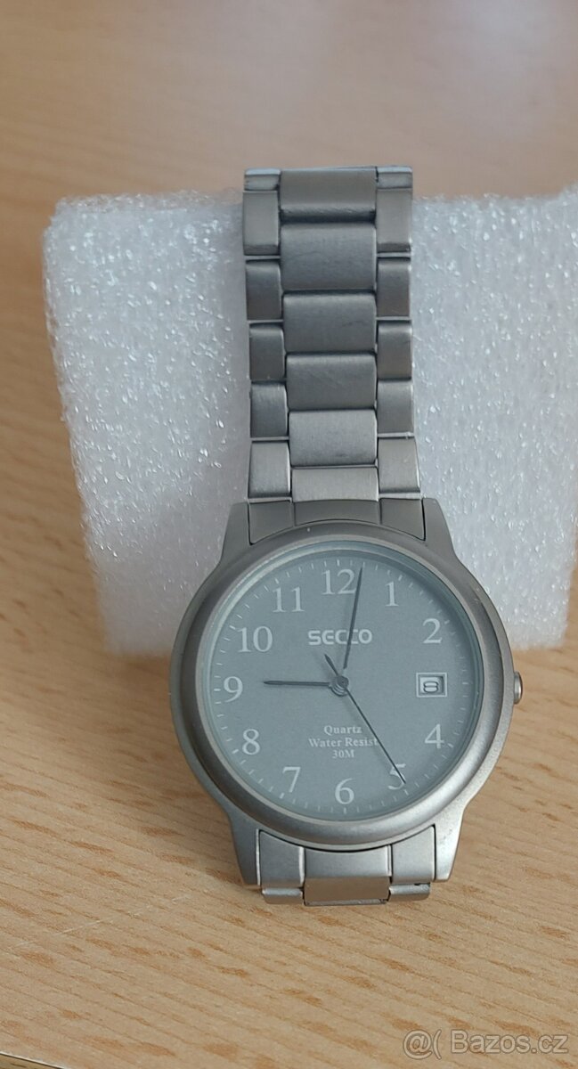 SECCO Quartz Watch TITANIUM Water Resistant 30M - 3