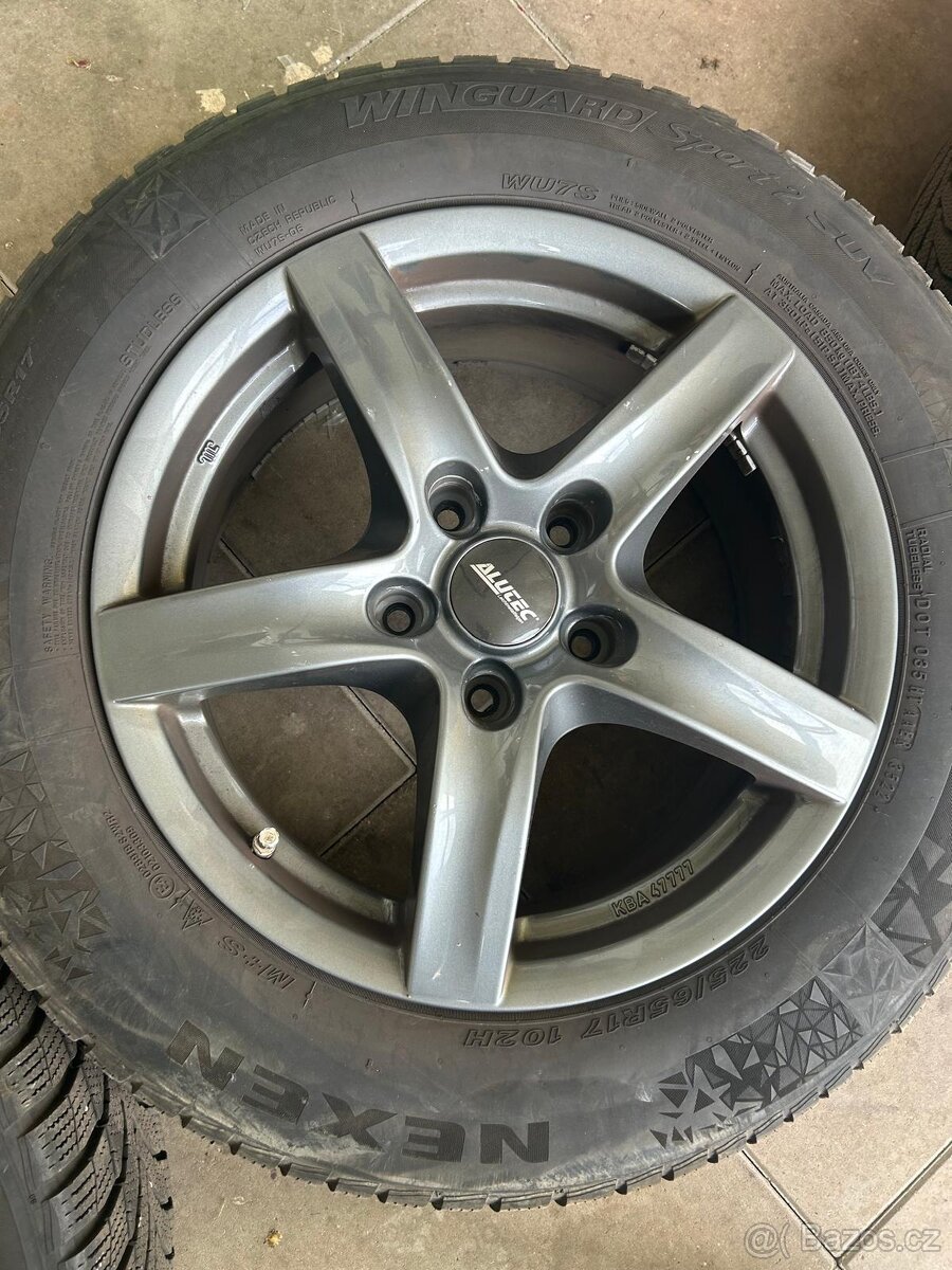 Kola ALUTEC 5x127 R17 – zimní pneu NEXEN Winter GUARD Sport