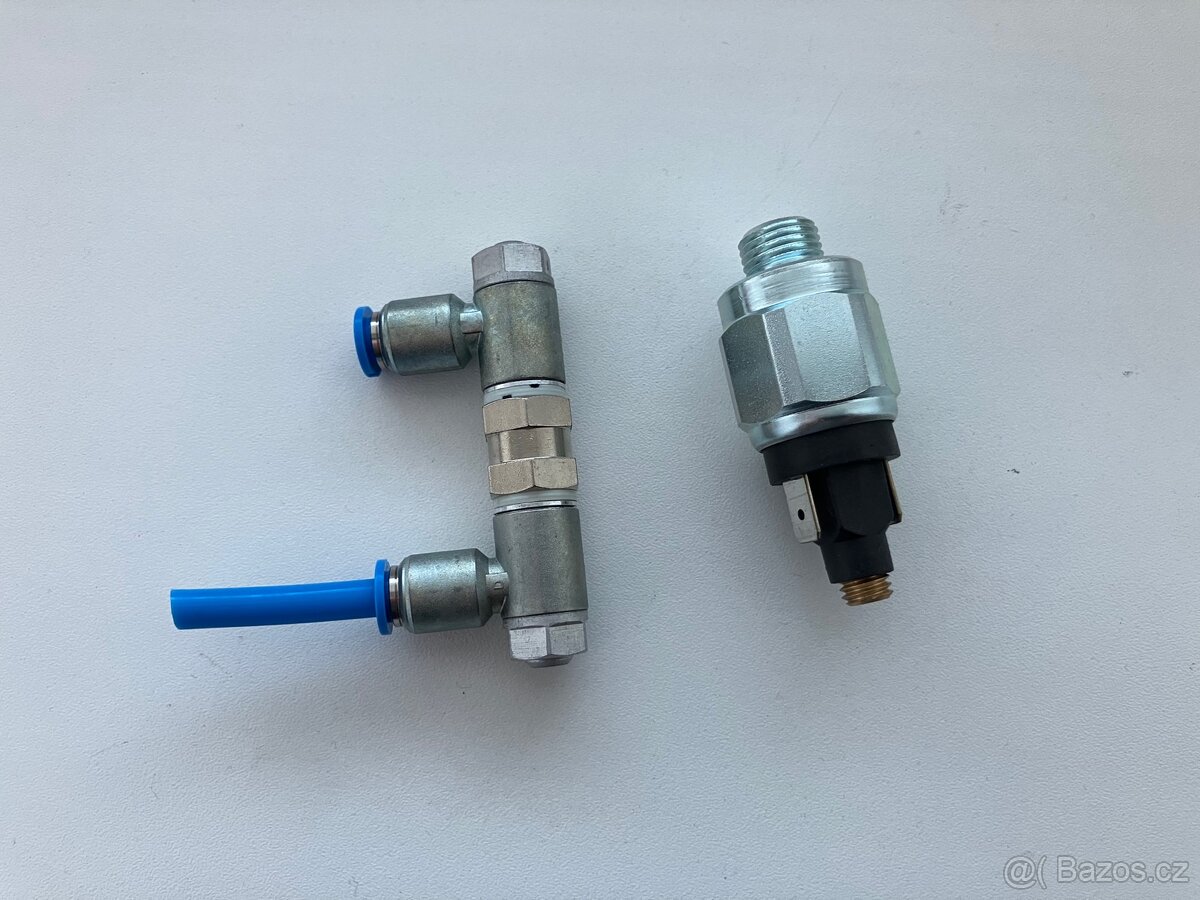 Festo kolínka, škrticí ventily, 6mm hadice, senzor - 3