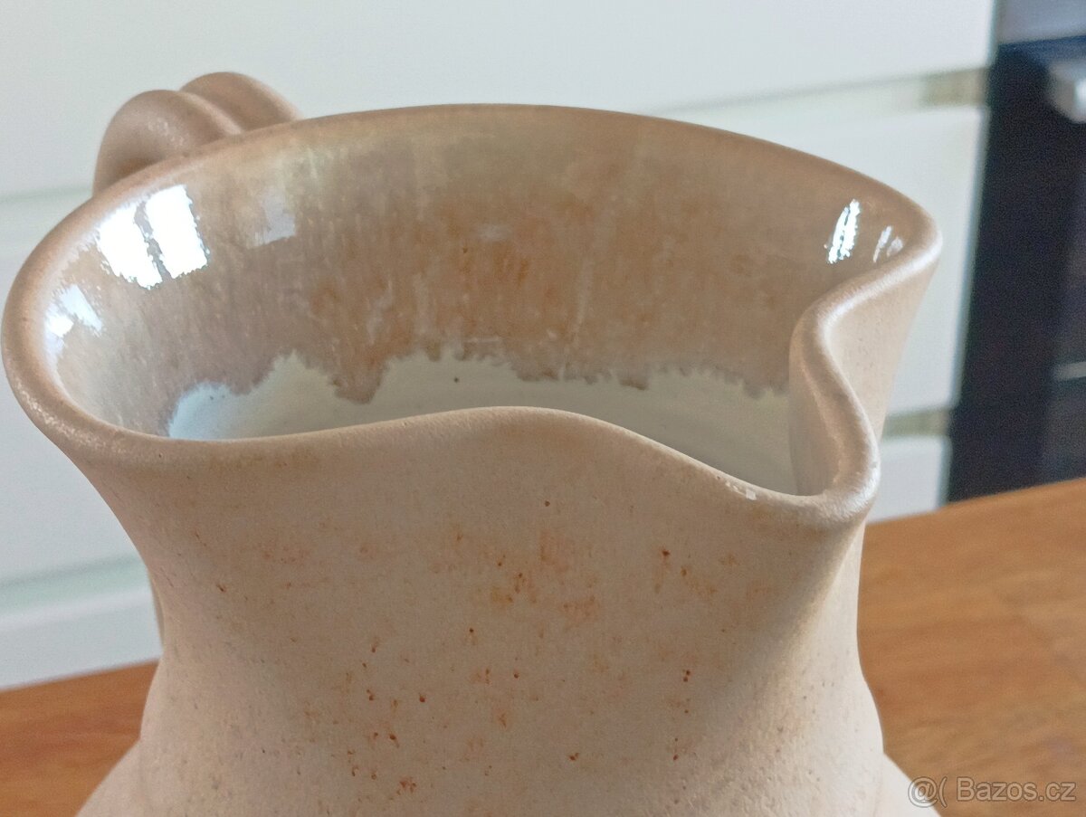 KERAMICKÝ DŽBÁN RUČNĚ DEKOROVANÝ - 3