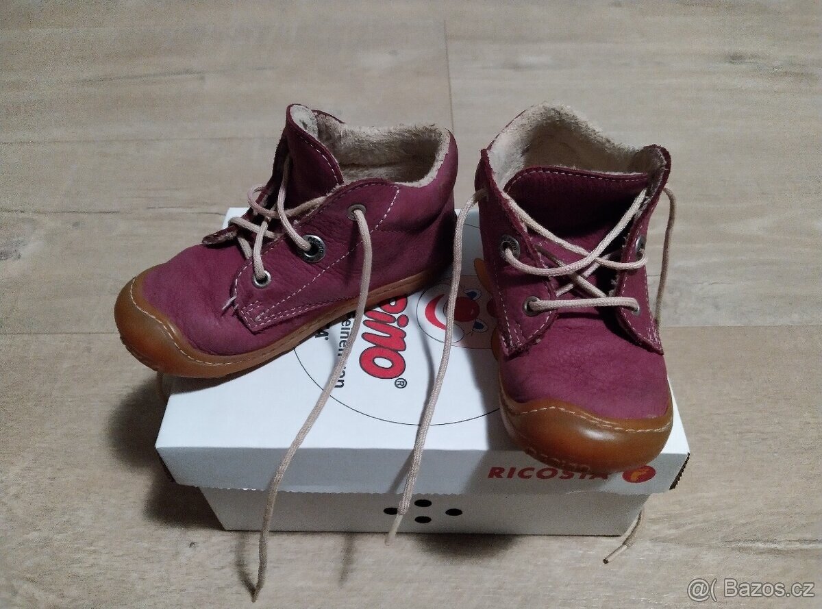 Barefoot zateplené kožené boty Ricosta Pepino (vel. 22) - 3