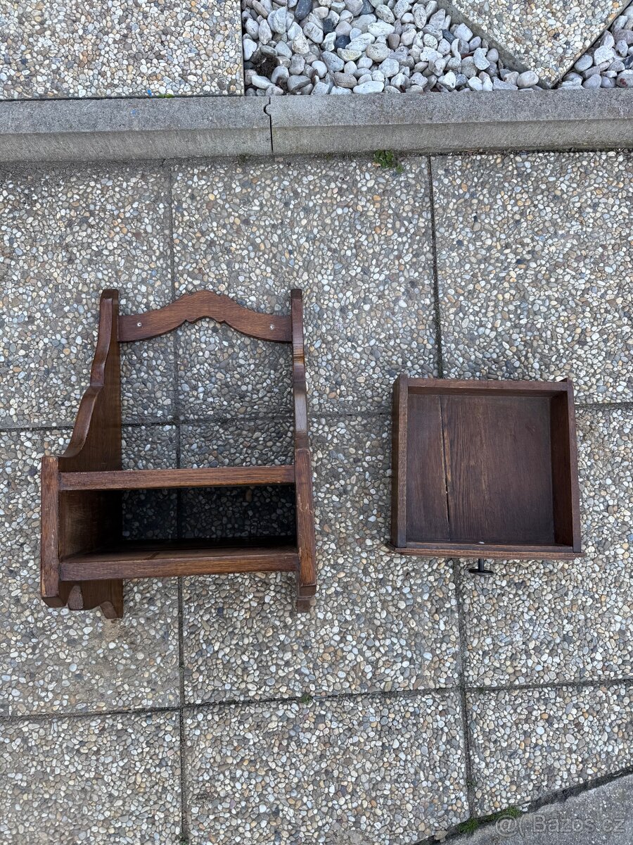 Dřevěná polička na zeď - 3