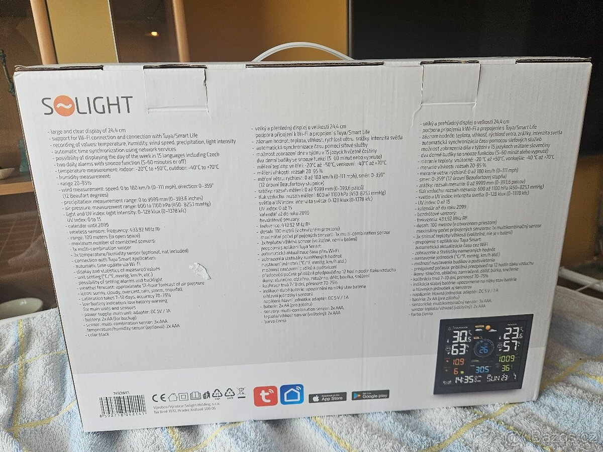 Solight profesionální smart WIFI meteostanice - 3