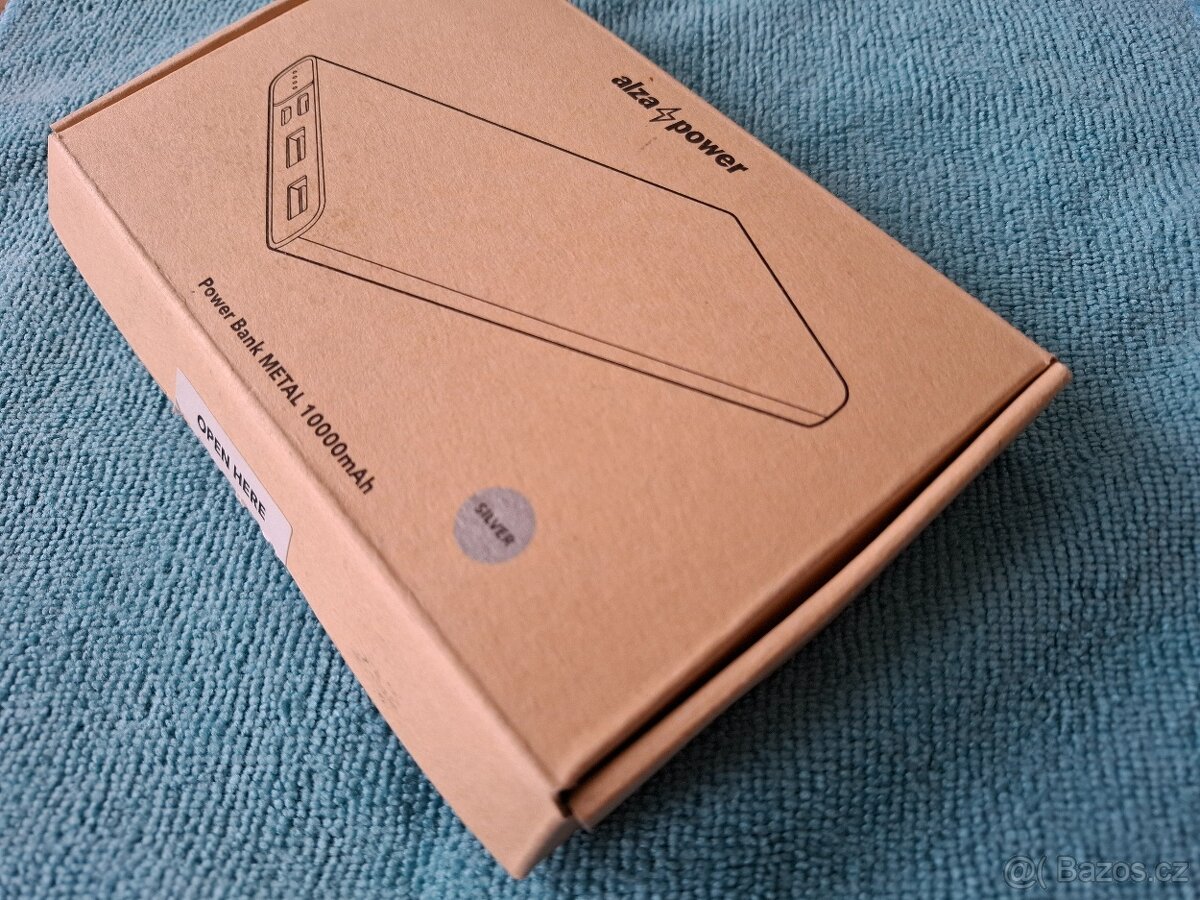 Power Bank METAL 10 000 mAh (ve stříbrné barvě) (powerbanka) - 3