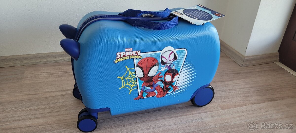 Dětský kufřík na kolečkách - odražedlo - Marvel Spidey Amazi - 3