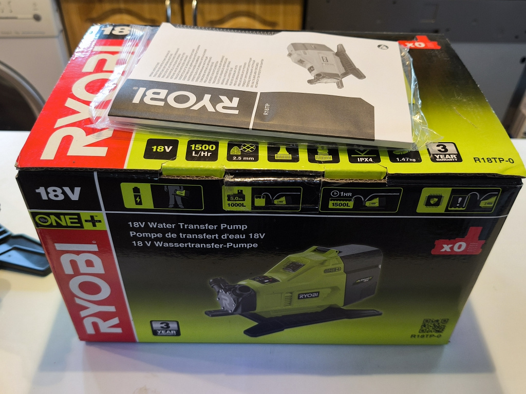 Aku čerpadlo Ryobi R18TP–0 - 3