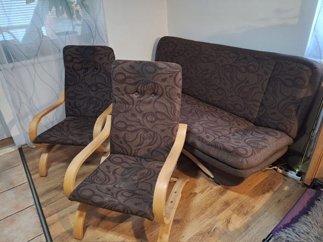 Rozkládací sedací souprava s křesly - 3