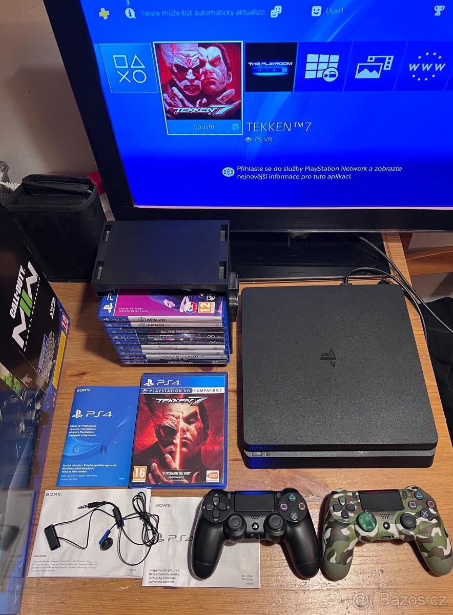 PlayStation 4 + 10 her a dva ovladače TOP stav - 3