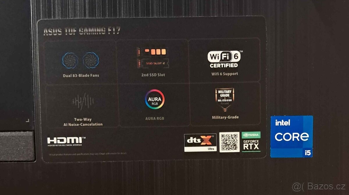 Herní notebook ASUS TUF Gaming F17 - 3