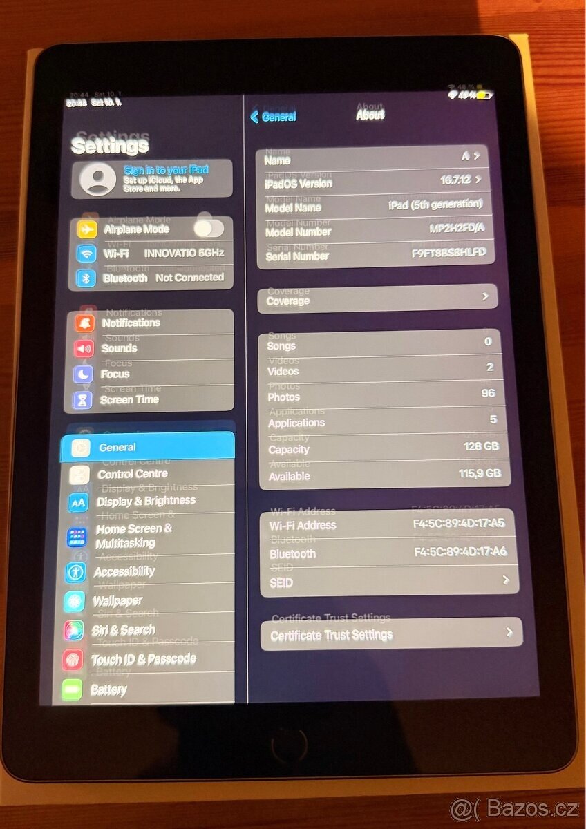 🍏 Apple iPad 5. generace 128 GB, TOP stav - 3