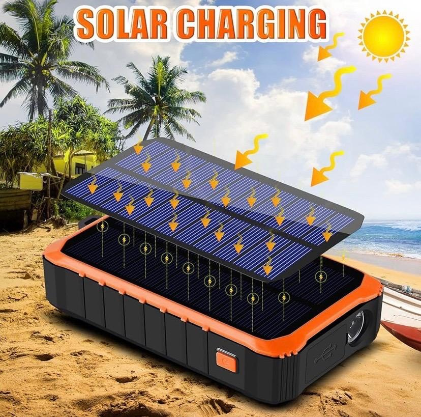 CXYP Solární Power Banka 12000 mAh s ruční kličkou - 3