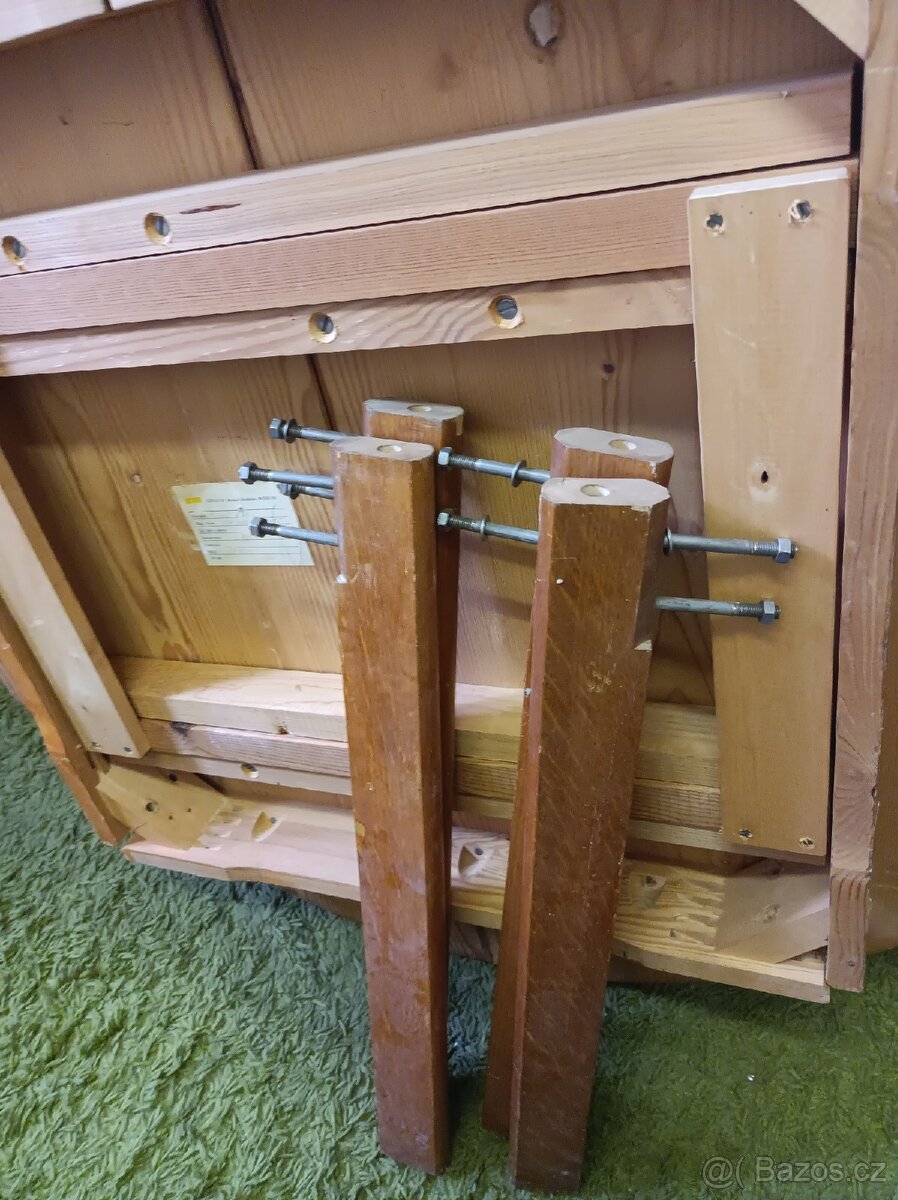 Kulatý dýhovaný roztahovací stůl - 3