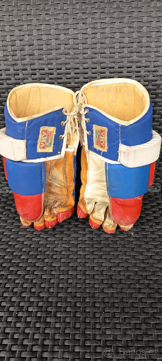 RETRO HOKEJOVÉ RUKAVICE - 3