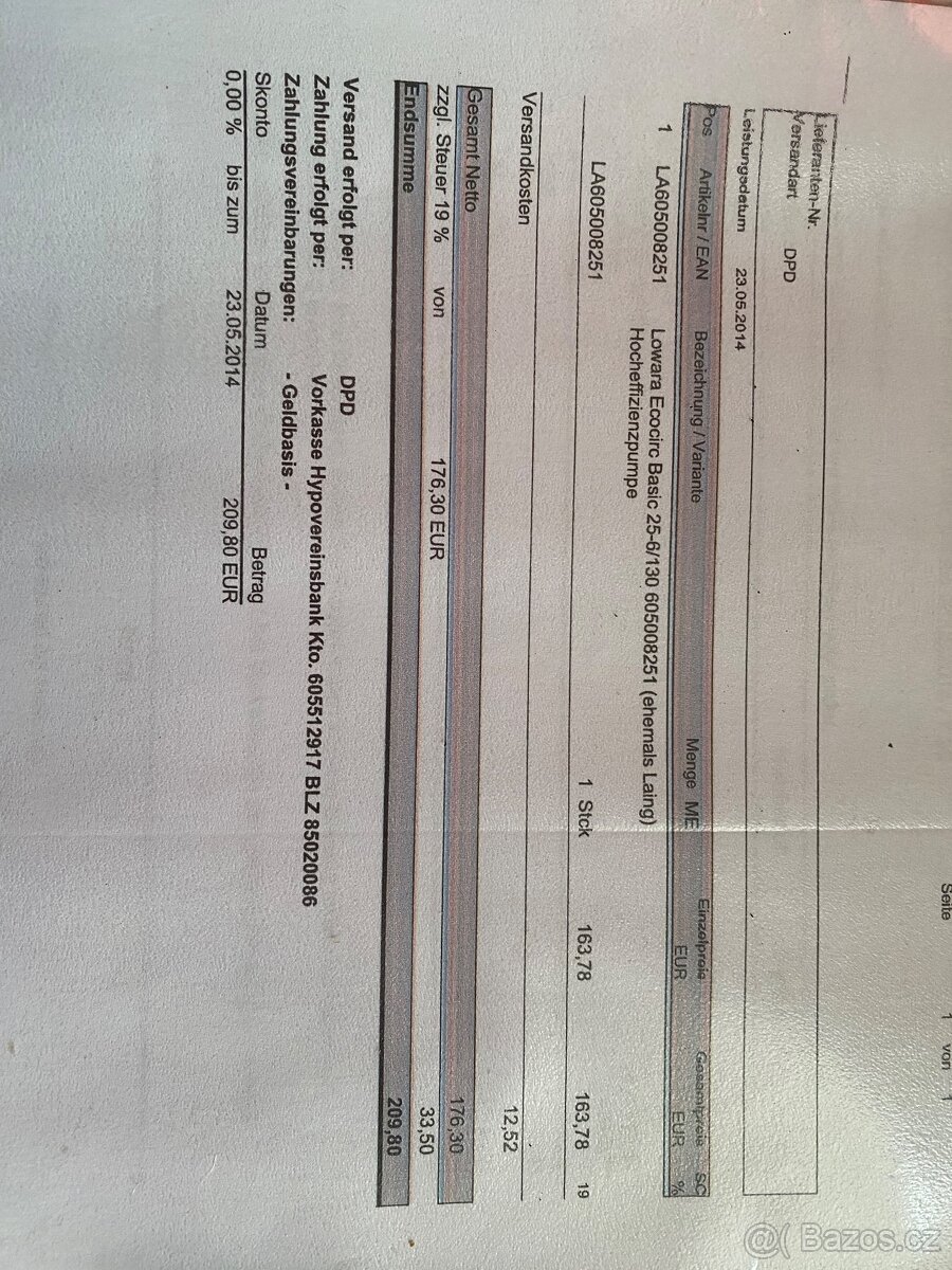 Oběhové čerpadlo LowaraBasic 20-4/130 - 3