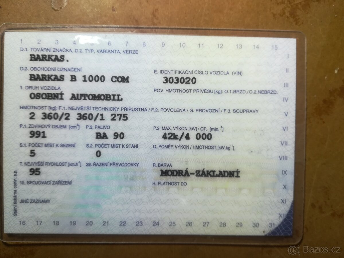 Prodám Barkas - 3