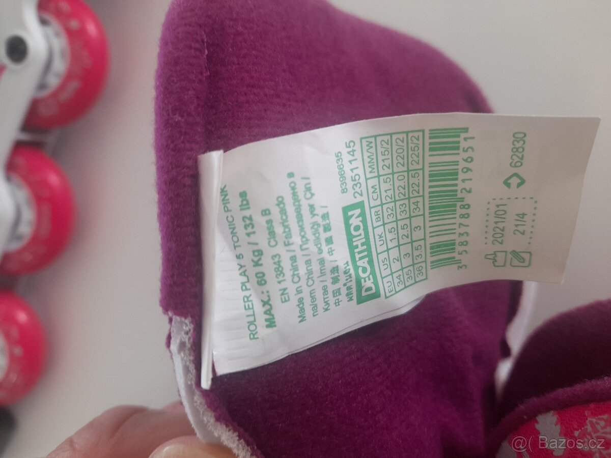 dětské kolečkové brusle Oxelo + chrániče - 3