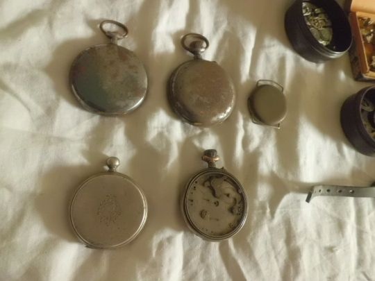 Stará Pozůstalost po Hodináři - Hodinky i Stříbrné a Díly - 3