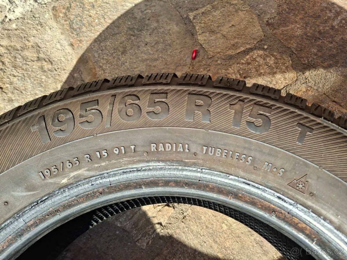 2x Zimní pneu Barum Polaris 3 195/65 R15 - 3