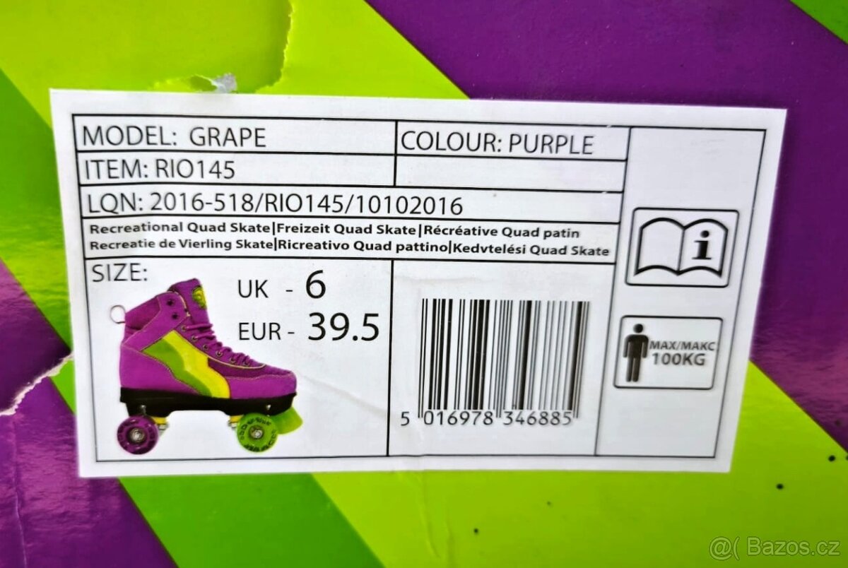 Kolečkové brusle RIO - 3