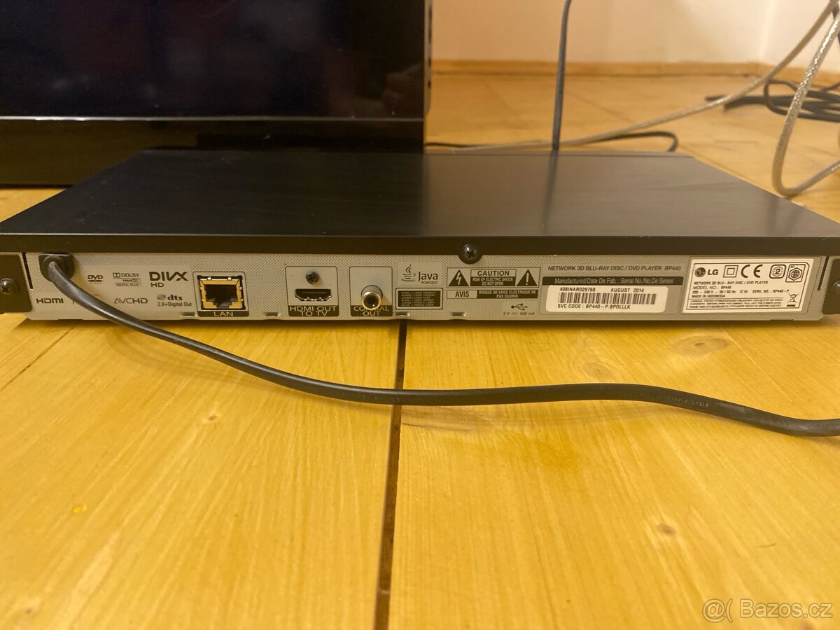 LG BP440 Blueray 3D DVD přehrávač - 3