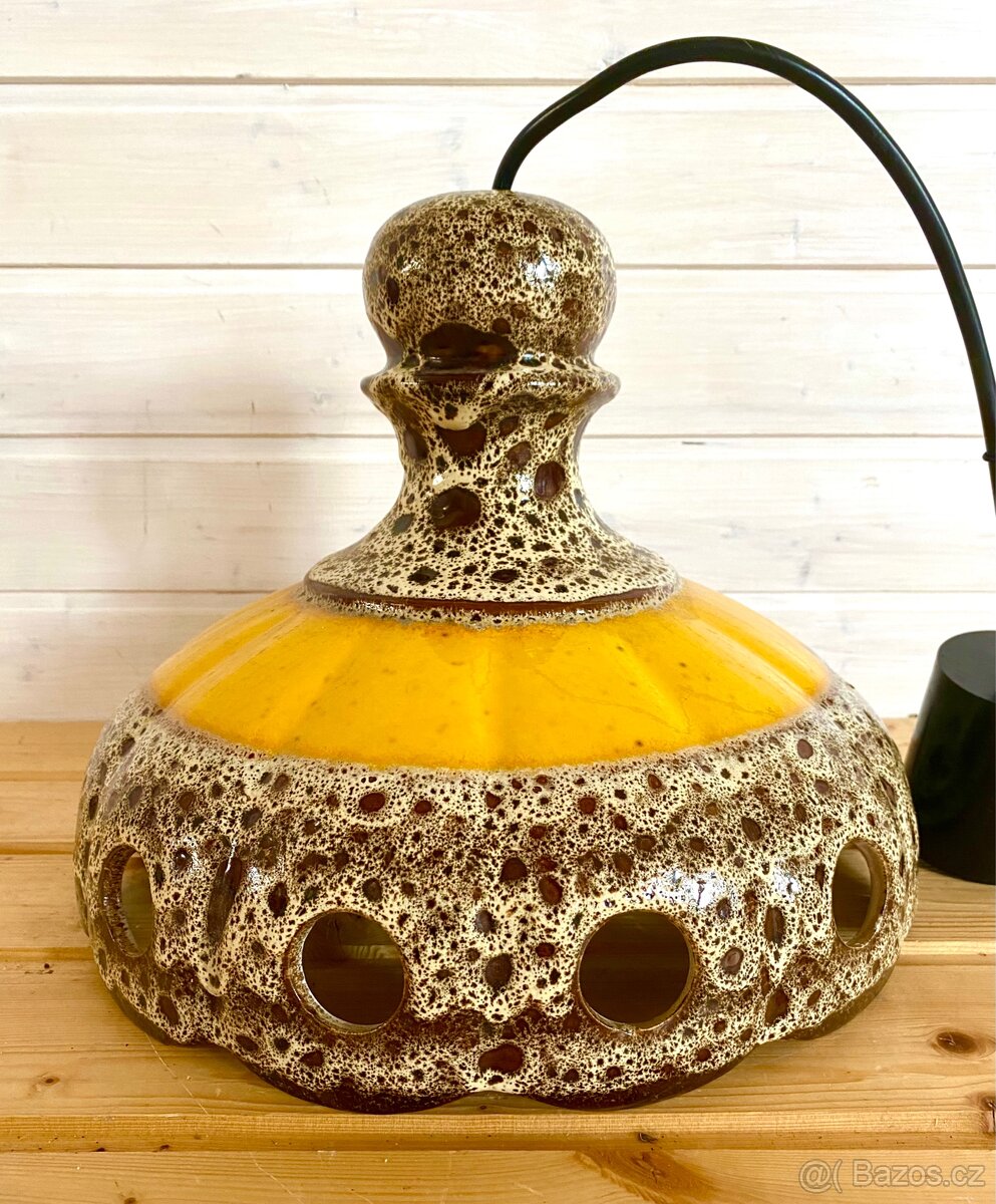 Starý keramický lustr - 3