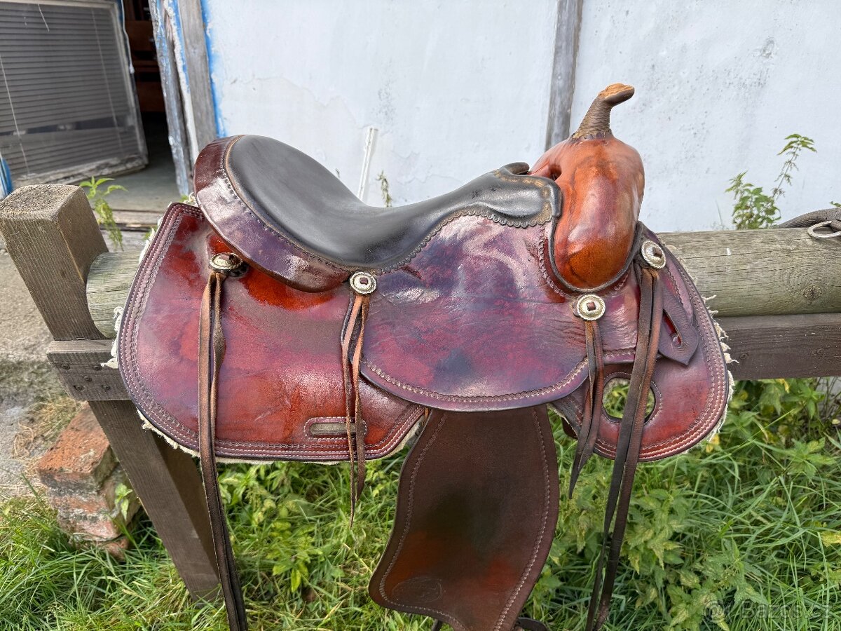 Westernové sedlo pinto - 3