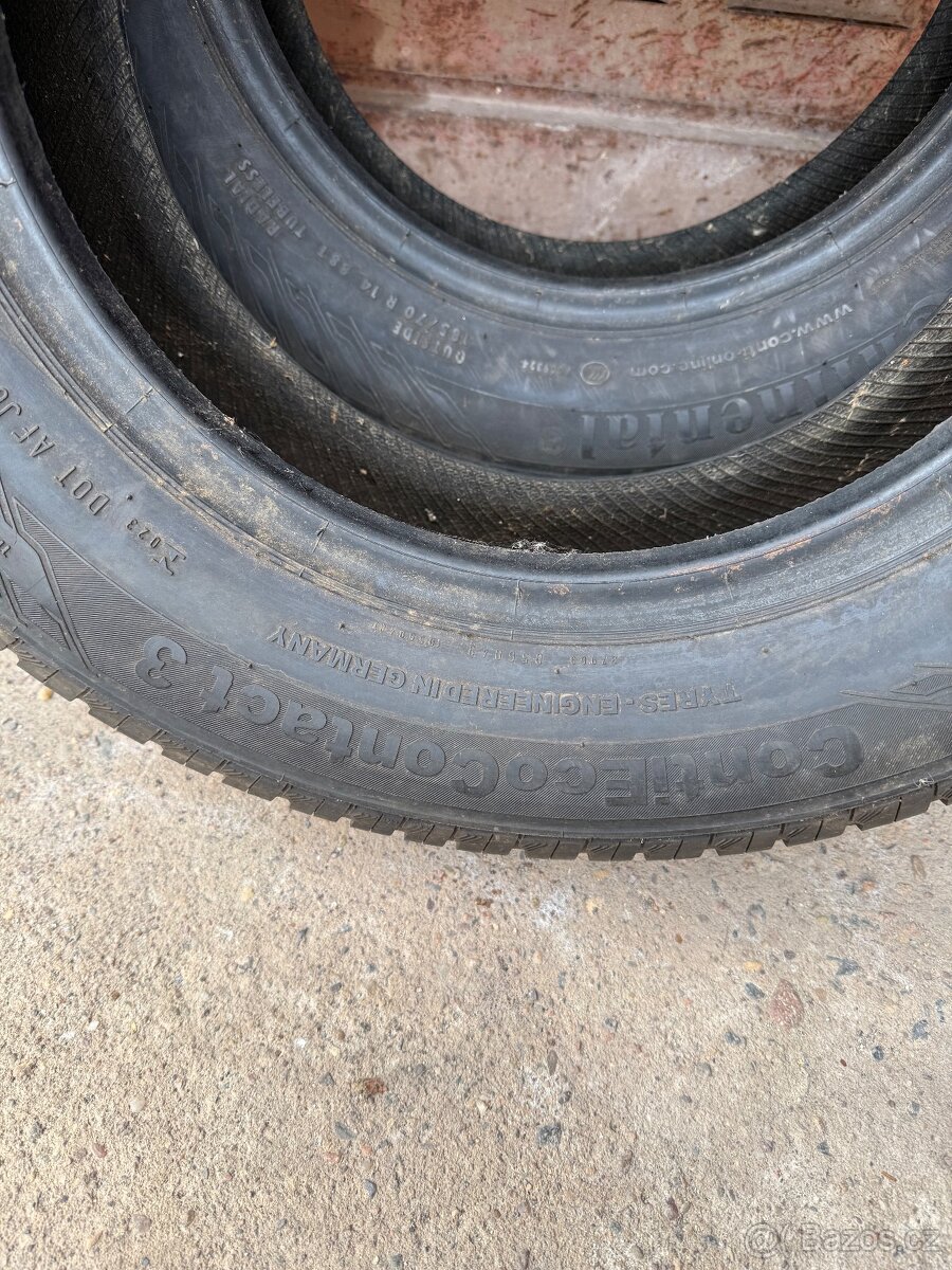 2x pneu Continental 185/70 R14 - letní - 3