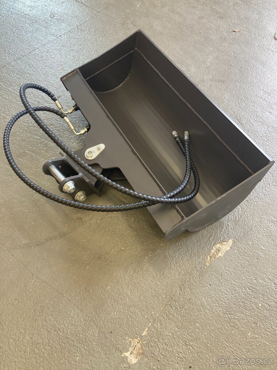 Hydraulicky naklápěcí svahová lžíce 800mm minibagr - 3