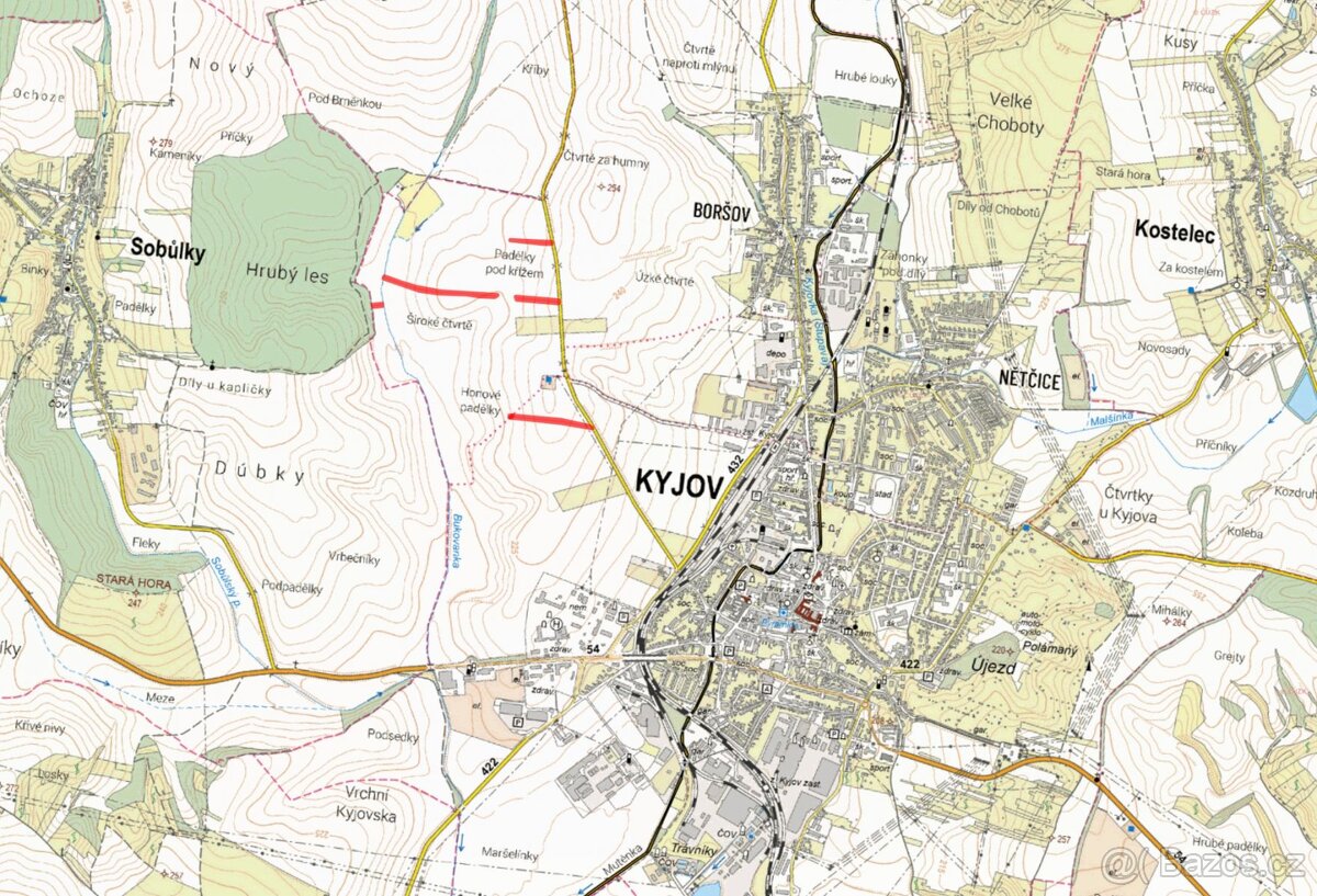 Zemědělská půda, prodej, Boršov, Kyjov, Hodonín - 3