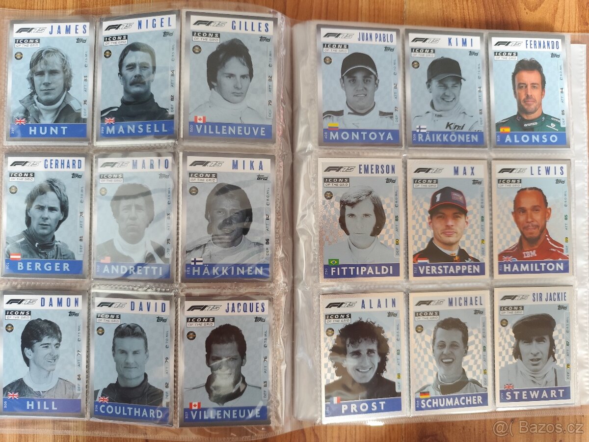 Predám kartičky Formula 1 - 3
