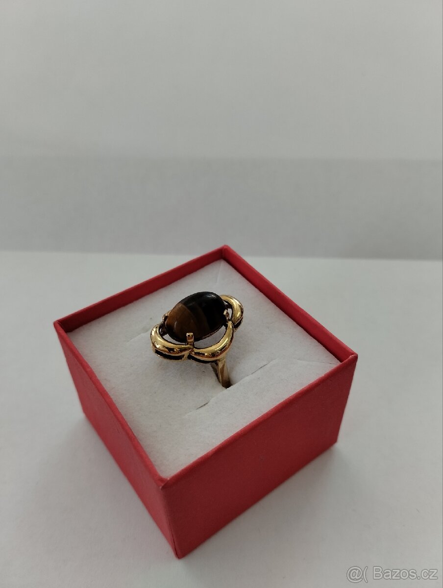 Zlatý prsten - tygří oko - 3