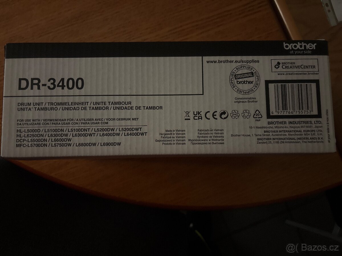 černá) Brother DR3400 - optická jednotka, black (černá - 3