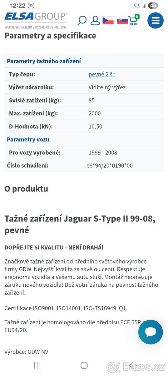Tažné zařízení Jaguar S-type nové - 3