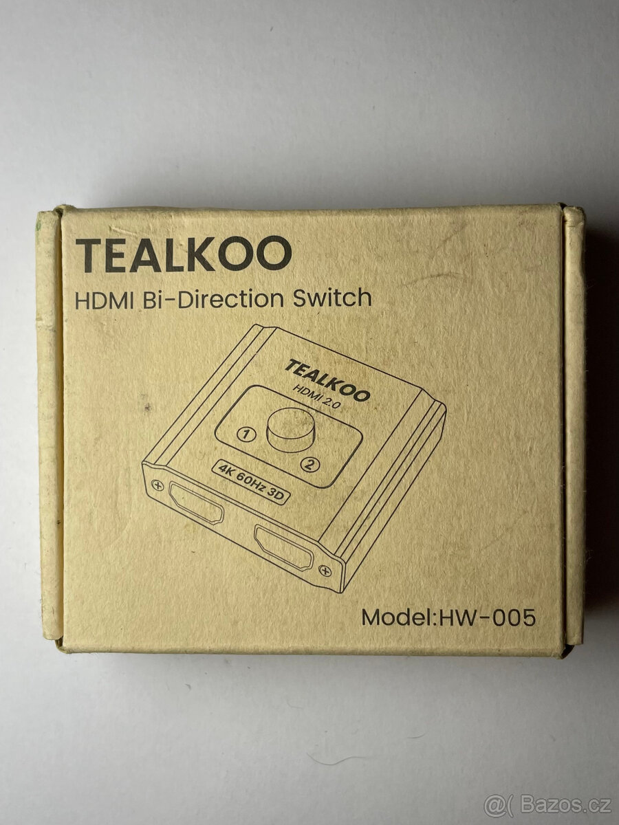 HDMI Switch/přepínač Tealkoo 2× HDMI - 3