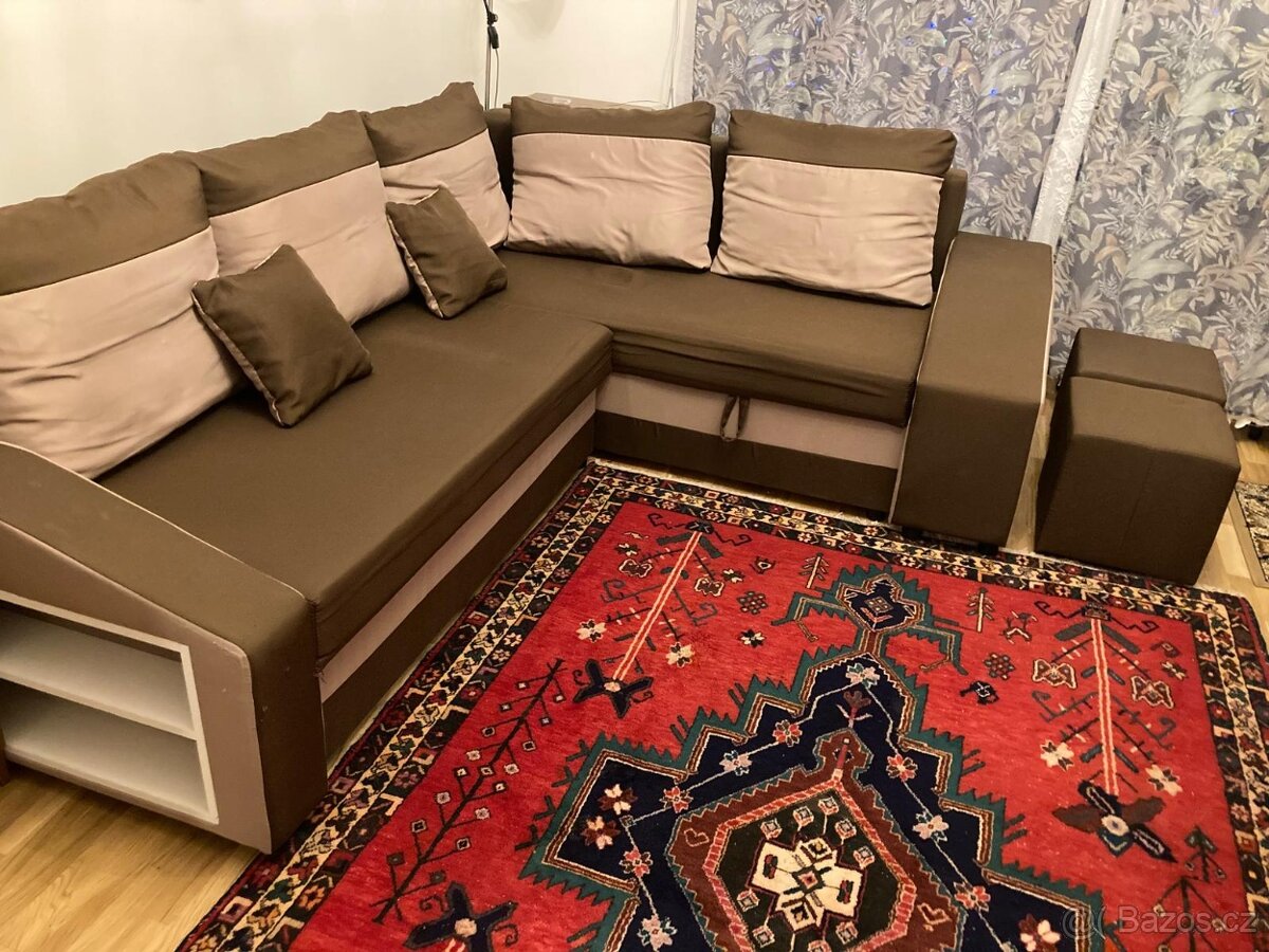 Rozkládací 230x190 cm + 2 taburety - 3