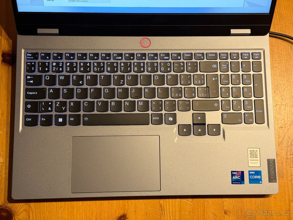 Lenovo LOQ 15IAX9I 15,6" FHD 144Hz 24G 512G Arc A530M DPH - 3