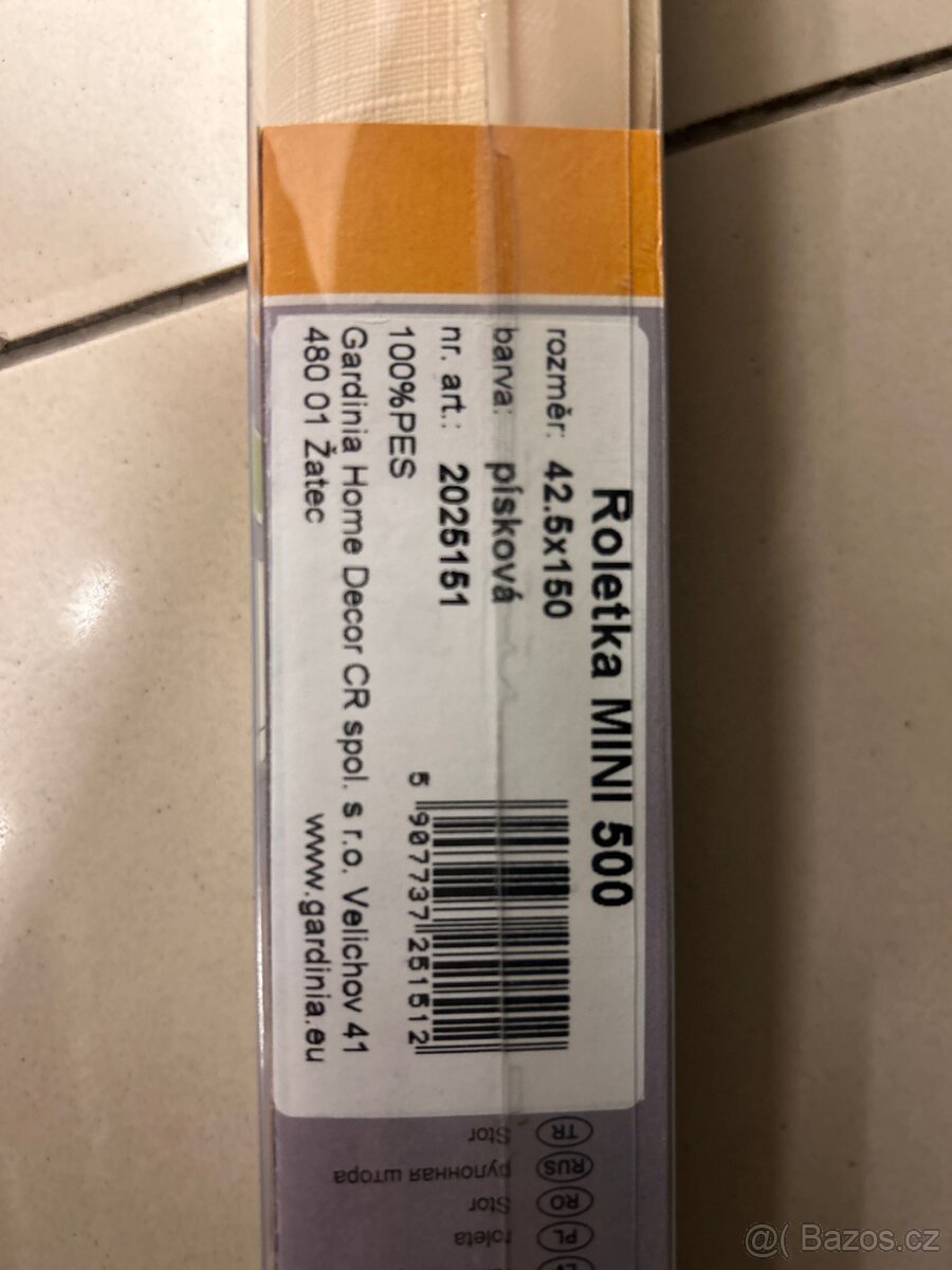 Okenní roleta Gardinia Mini Rollo 500 42,5x150cm - nová - 3