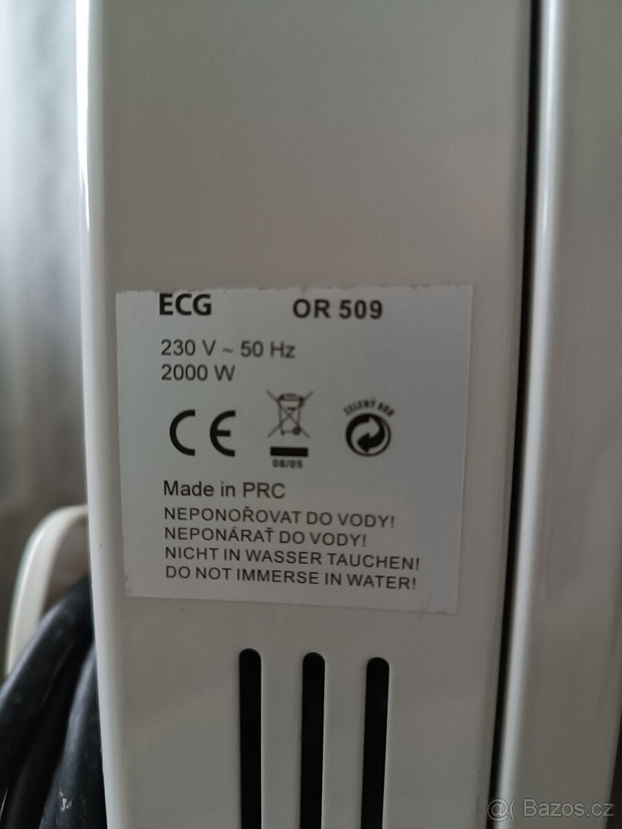 Elektrický radiátor ECG - 3
