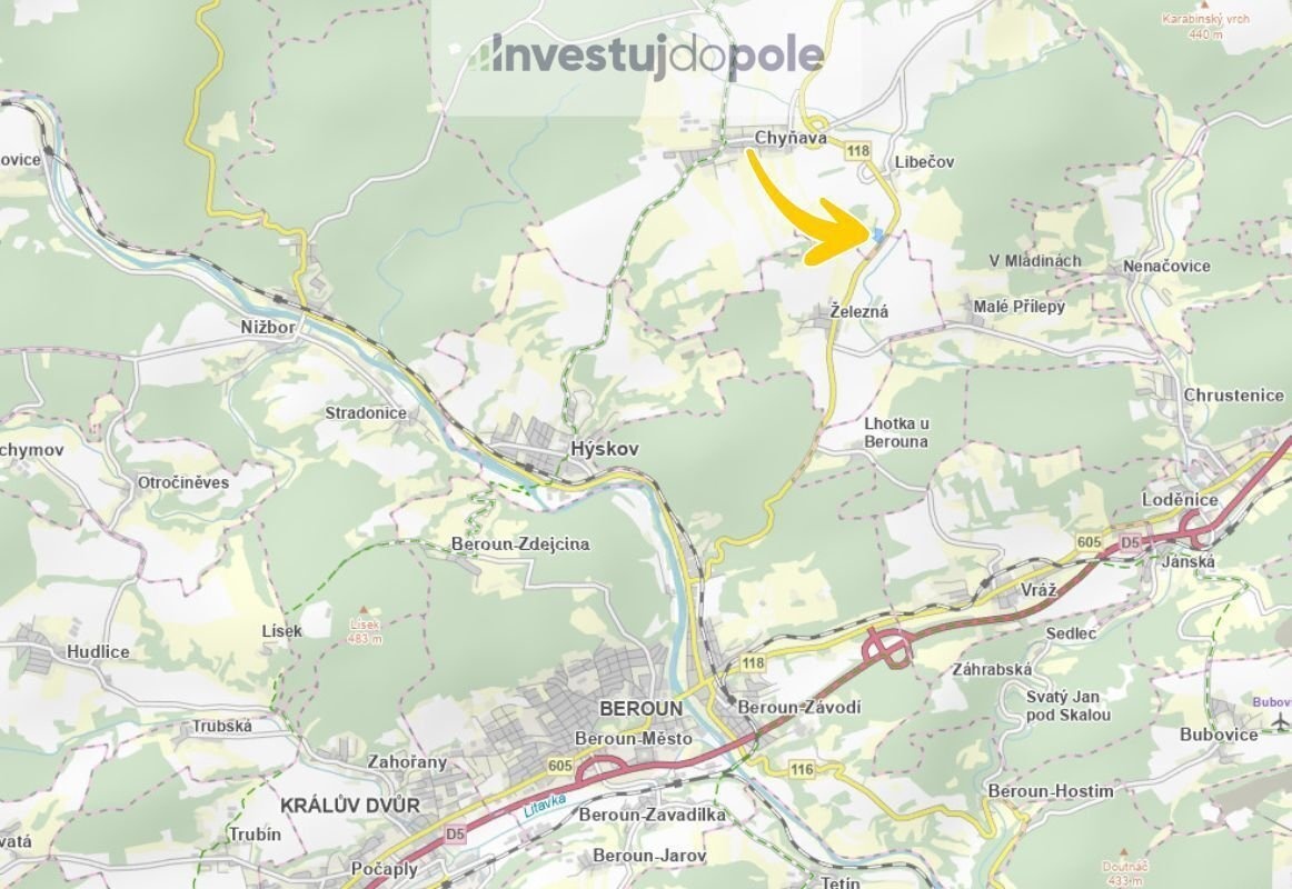 Prodej pole 15 301 m², Chyňava - Libečov - 3