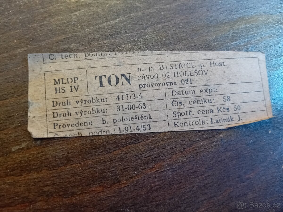 ŽIDLE TON 2 KS - 399 kč za obě. Jen osobní vyzvednutí Brno - 3