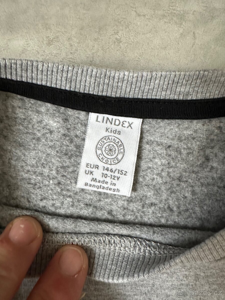 Šedá vánoční mikina vel.146 - 3