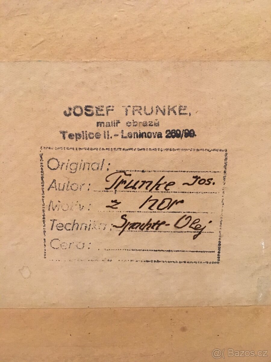 Obraz Z hor malíř Trunke Josef - 3