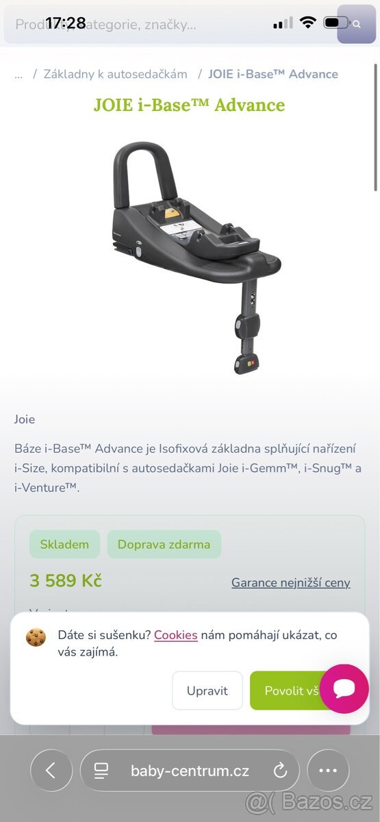 Dětská autosedačka Joie (vajíčko) - 3