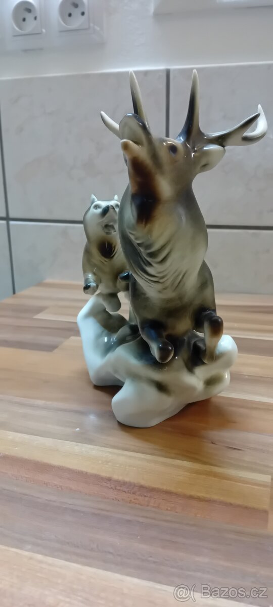 Porcelánový jelen - 3
