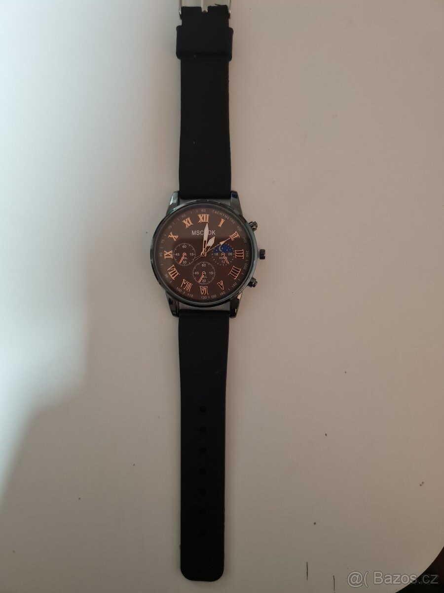 Nové hodinky + dárek kožený náramek č. 111 - 3