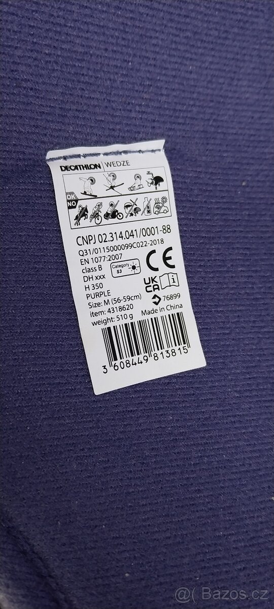 Lyžařská helma Wedze + brýle - 3