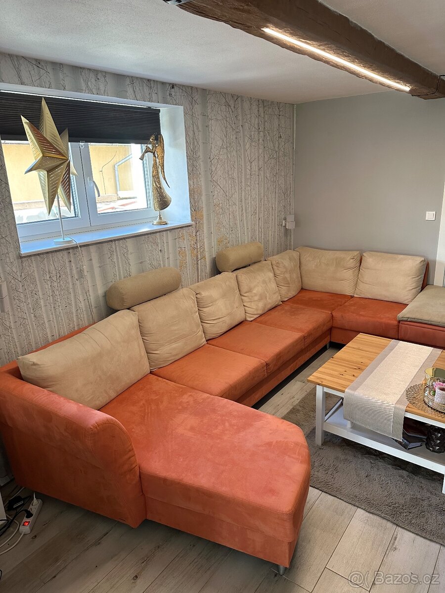 Sedací souprava - broušená kůže NE KOŽENKA - 3